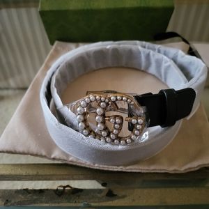 ❤SOLD❤Gucci Calfskin Belt With Double G and Pearls NWOT